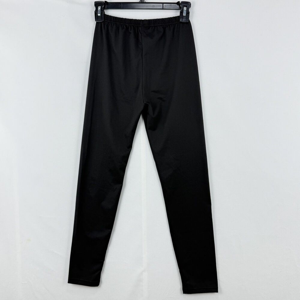 New Active Girls 12 Years Black Leggings Rainbow Stripe Detail - Picture 5 of 16